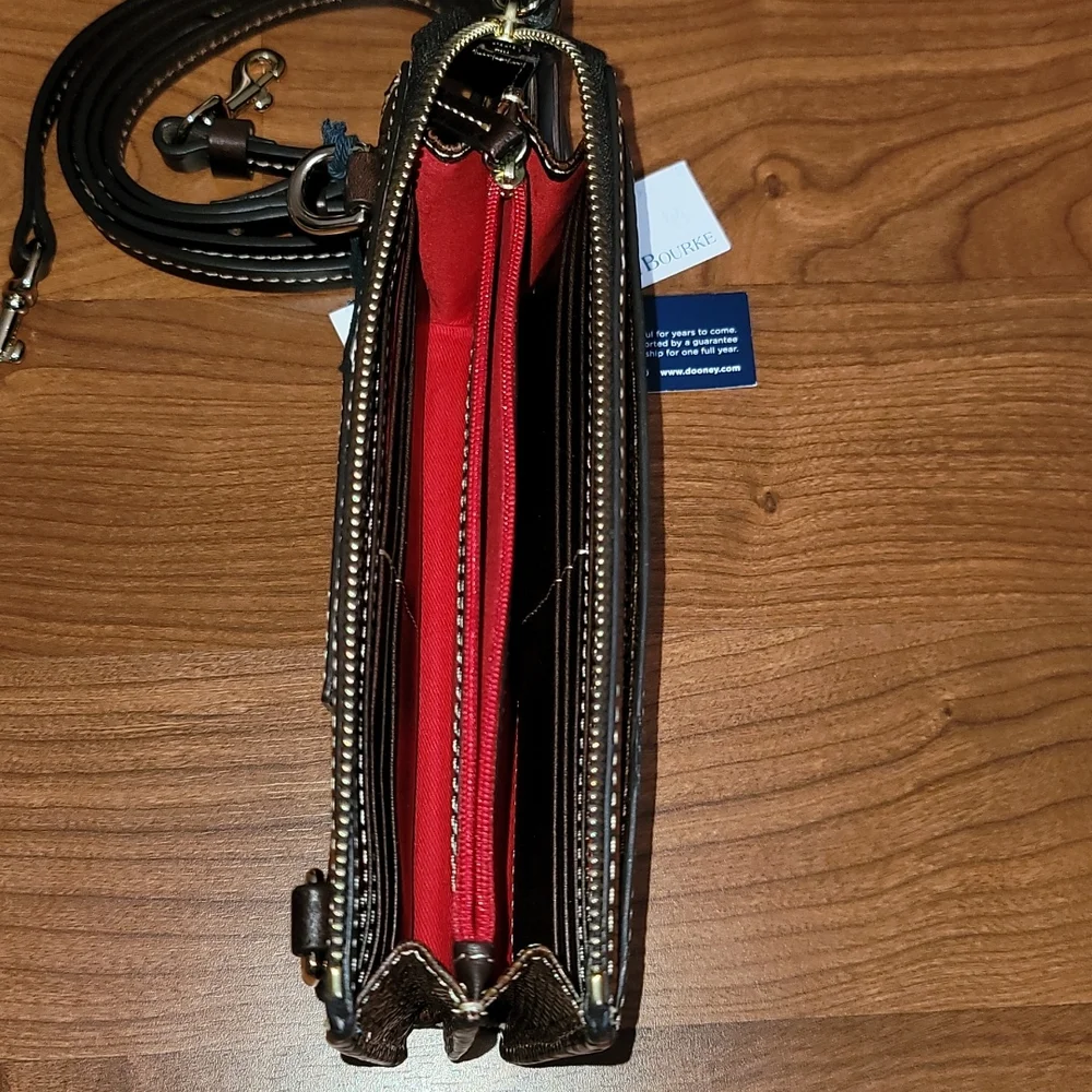 DOONEY & BOURKE Gingy Embossed Leather Crossbody Bag - Picture 12 of 12